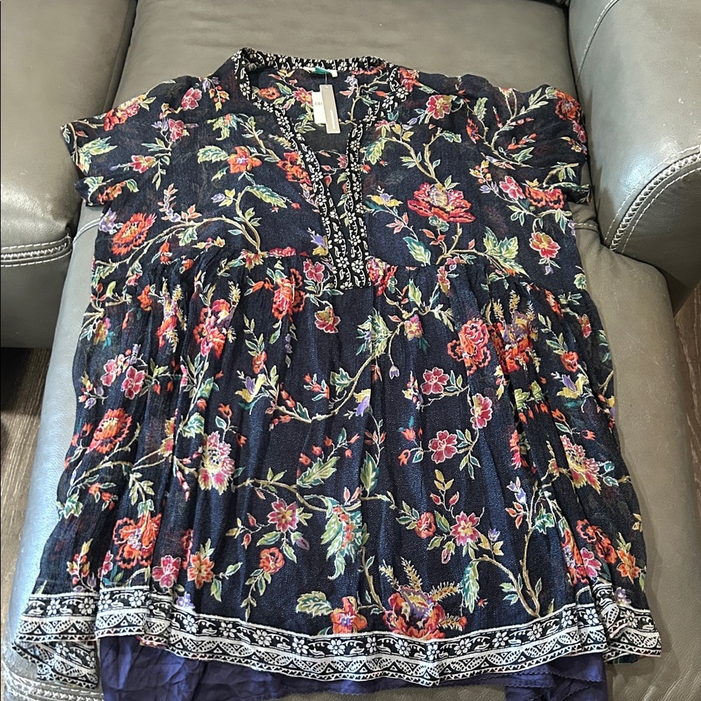 Maeve by Anthropologie floral layered dress. Size 2X. NWT